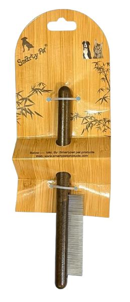 Smarty Pet Stainless Steel Round Wooden Handle Flea Comb – ShakeHands
