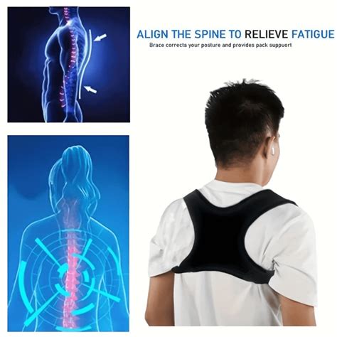 ComfortFit Fall Winter Posture Corrector For Men & Women - Adjustable ...