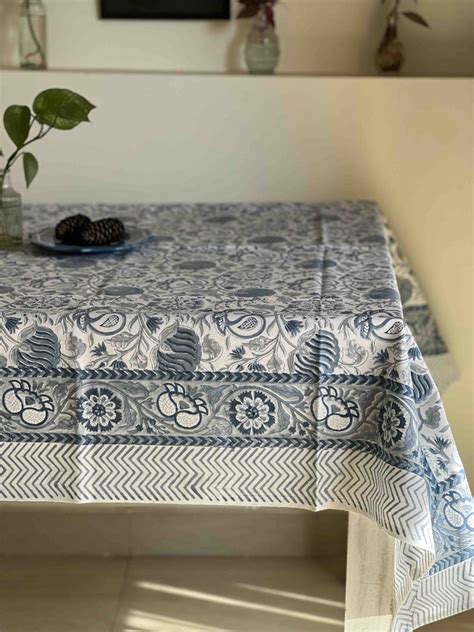 HAND BLOCK PRINTED COTTON TABLE COVER