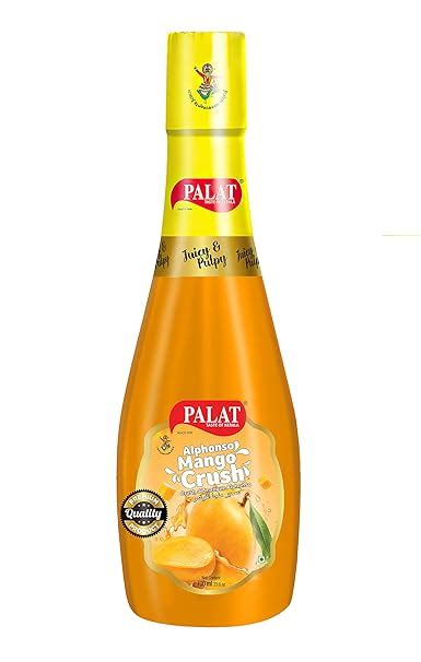 PALAT Mango crush | real & fresh alphonso mango pulp | Rich in Vitamin ...