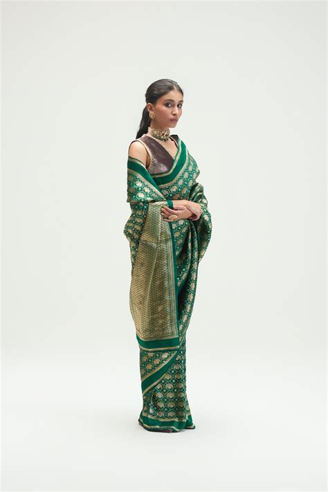 Kshitij Jalori - Malabar Emerald Saree - Elahe