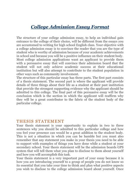 Image result for Essay Format Examples