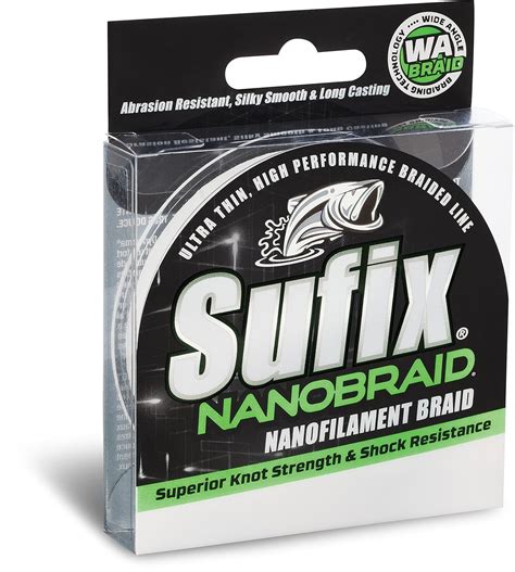 Sufix NanoBraid 10 lb Low-Vis 690-010G: NanoBraid 10 lb Low-Vis Green ...