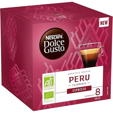 Nescafé Dolce Gusto Espresso Peru Bio - Coffee - 12 Capsules 8 ...