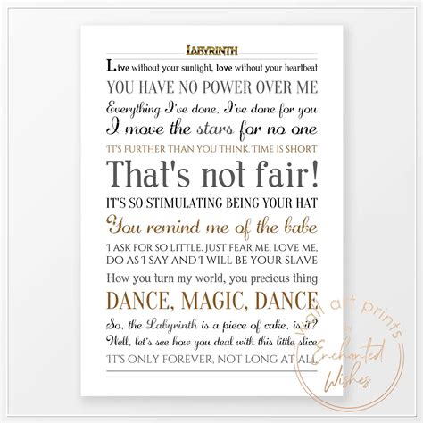 Labyrinth Movie Quotes