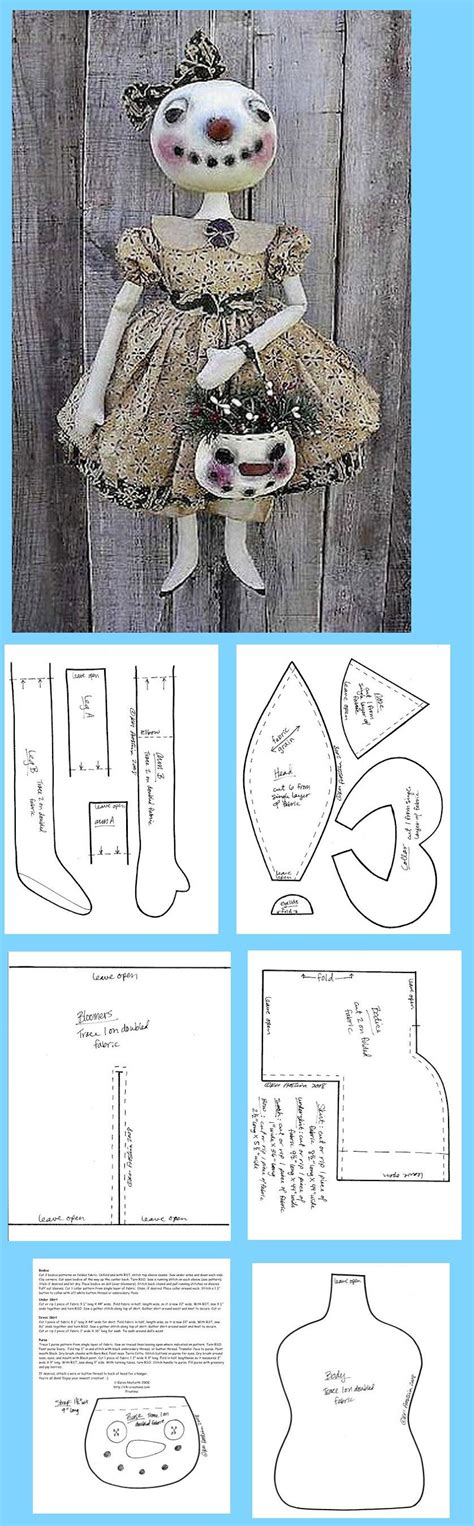 Image result for Primitive Doll Patterns