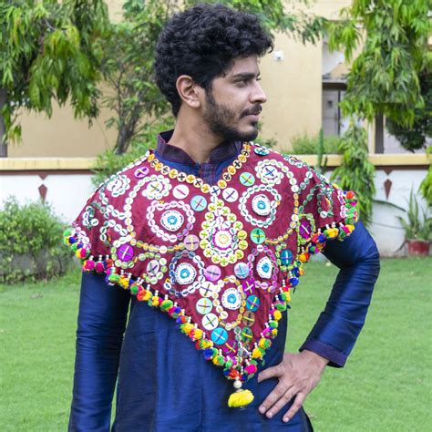 Unisex Custom Made Designer Poncho for Navratri Outfit | Fashionvalley