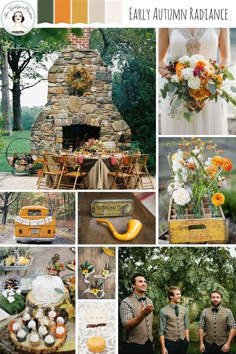 Rustic Autumn Wedding Inspiration in Rich Shades of Fall | Early fall ...