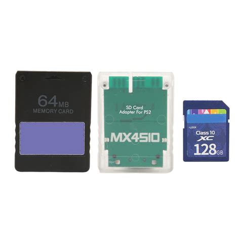 PS2 FMCB Memory Card MX4SIO SIO2SD Card Adapter with 128G Storage Card ...