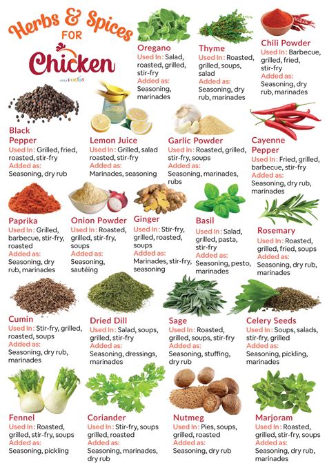 Best Herbs & Spices for Seasoning Chicken