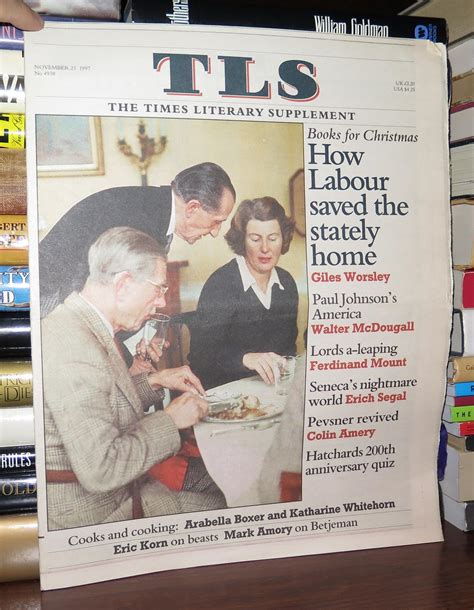 TLS, THE TIMES LITERARY SUPPLEMENT NOVEMBER 21 1997 by Segal, Erich ...