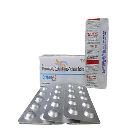 Drifpan 40 - Pantoprazole Sodium Gastro-Resistant Tablets - Cardiff Biocare
