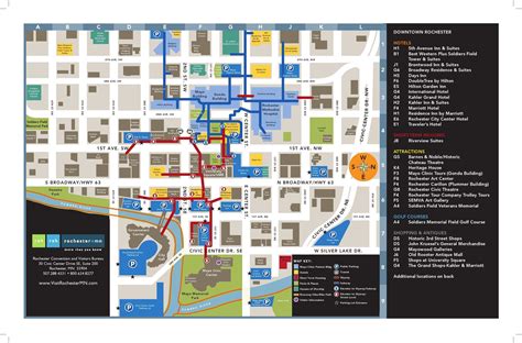 Rochester, MN Downtown Map