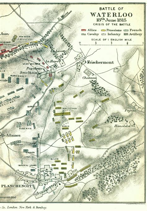 Battle of Waterloo Map