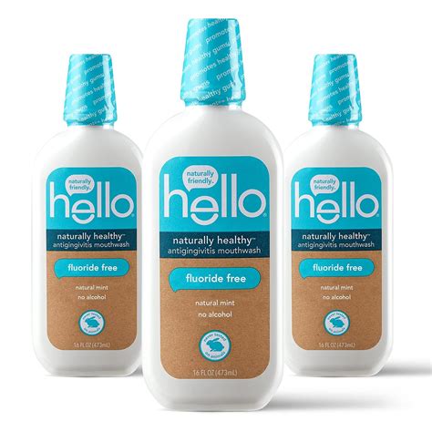 Buy Hello Oral Care Naturally Healthy Antigingivitis Mouthwash, 3 Count ...