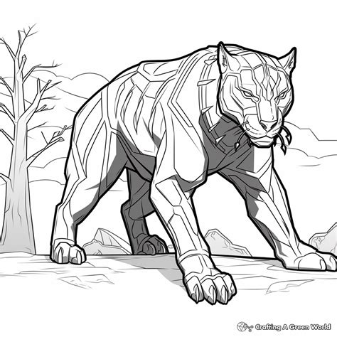 Black Panther Animal Coloring Pages