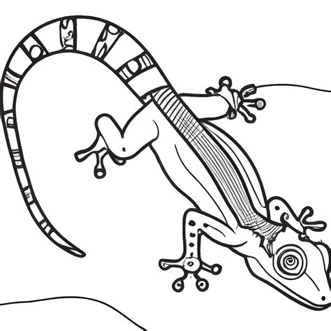 Gecko Coloring Pages