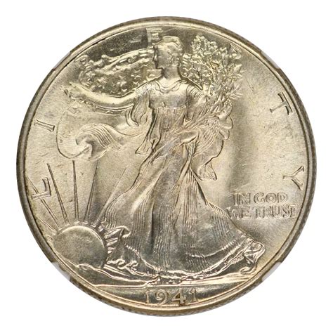 1941 Walking Liberty Half Dollar NGC MS-62 - Olevian Numismatic Rarities