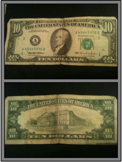 Lo que colecciono: Billete de Estados Unidos - 10 Dólares