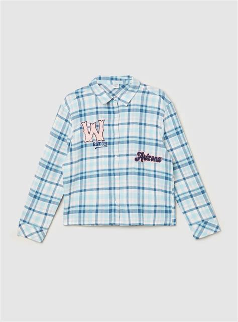 Buy Girls Applique Checked Regular Fit Shirt Online at just Rs. 699.0 ...