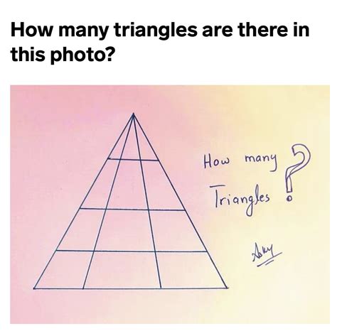 How many triangles are there? - Daily Quiz and Riddles