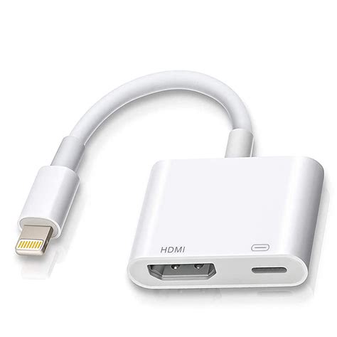 Apple Lightning Digital AV Adapter, 1080P HDMI Sync Screen Digital ...