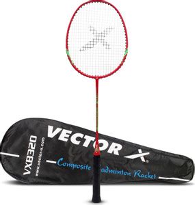 VECTOR X VXB-320 Full Cover Red Strung Badminton Racquet - Buy VECTOR X ...