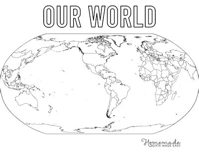 Blank World Map Simple 的图像结果