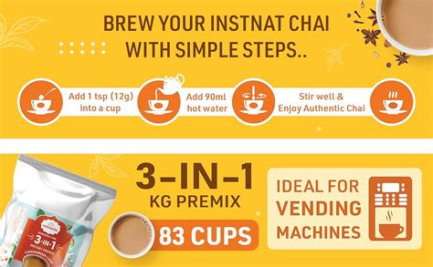 Namaste Chai Instant Tea Premix | Value Pack | Easy To Make Tea | Ready ...