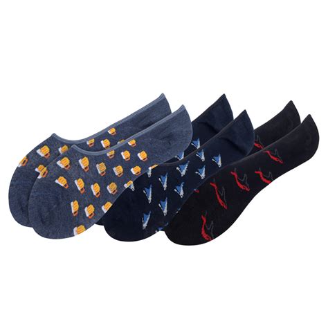 Home Toes Ahoy! Pack of 3 Pairs | No Show Loafer Socks for Men