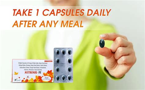 Knoll Healthcare Nutrinol 7G Multivitamin Capsules Omega 3 Fatty Acid ...