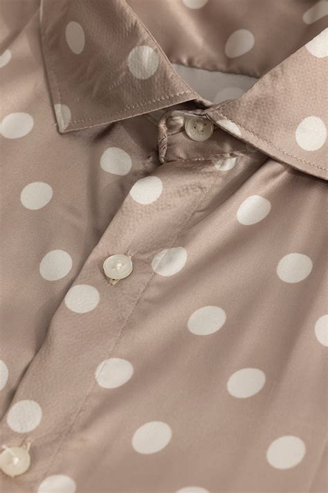 Buy Mens DapperDot Beige Silky Satin Shirt Online | Snitch – SNITCH
