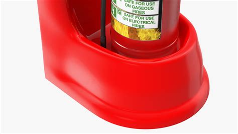 3D model Single Fire Extinguisher Fiberglass Stand Set | 3D Molier ...