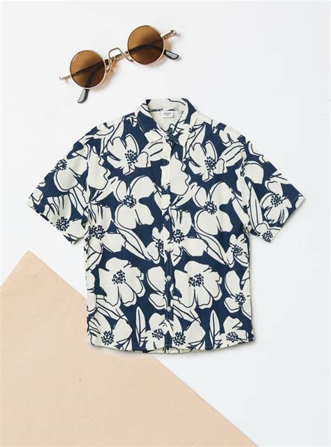 Buy Boys Floral Print Shirt Online at just Rs. 599.0 - 1000016098038 ...