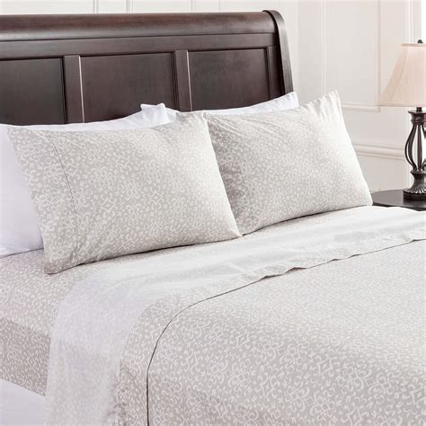 Grey Pattern Bed Sheets at Robin Alexander blog