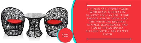 BRISHI Garden Patio Seating Chair and Table Set Outdoor Balcony Garden ...