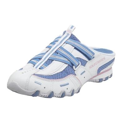 Buy Skechers Sport Women's Paceline Mule Sneaker,White/Blue/Lt Pink,8 M ...