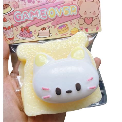 Amazon.com: Taba Squishy Cat Squeeze Toys, Kawaii FuFu Squishies PVC ...