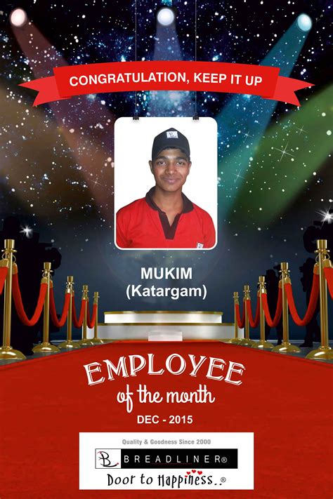 Employee Recognition Employee of the Month Editable Employee of the Month Poster Employee of the ...