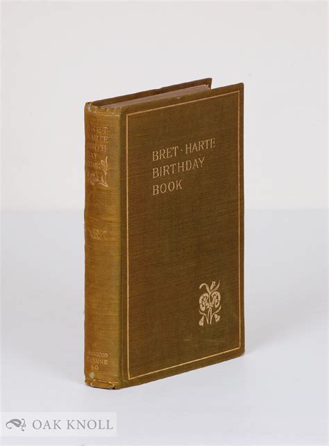 BRET HARTE BIRTHDAY BOOK by Velde, M. S. van de, Mme. (compiler): (1892 ...