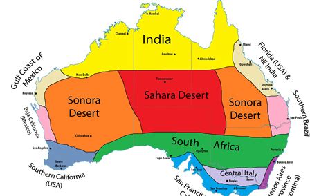 Australian Desert Map