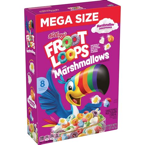 Kellogg's Froot Loops Breakfast Cereal, Kids Cereal, Family Breakfast ...