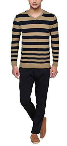 Armisto Super Soft Mens Sweater in Beige and Black (L) : Amazon.in: Fashion