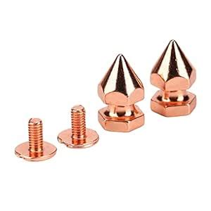 Metal Rivet Spikes Screw Back, High Hardness Rose Gold Brass Spiked ...