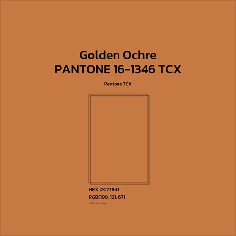 About PANTONE 16-1346 TCX - Golden Ochre Color - Color codes | matching ...