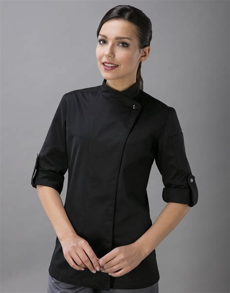 Купить Китель поварской женский черный Atteks - 00924 в Киеве компания ...
