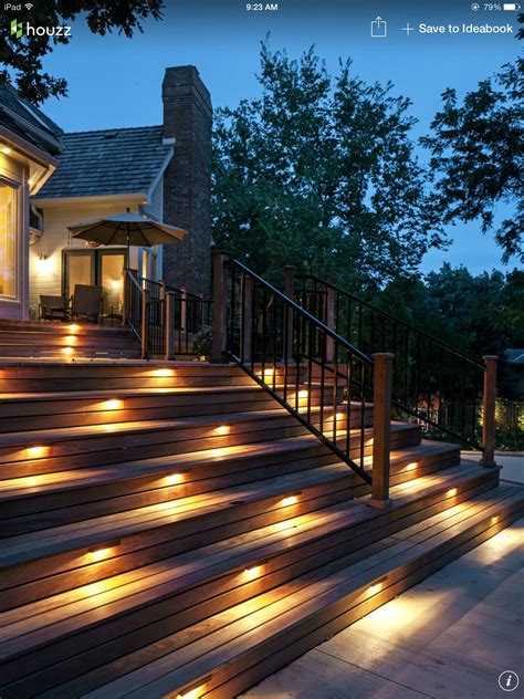 Deck lighting. | Outdoor lighting design, Step lighting outdoor ...