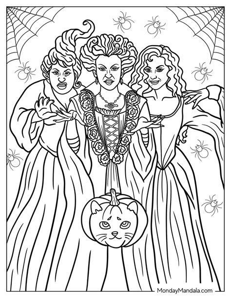 500 Halloween Coloring Pages (Free PDF Printables) | Witch coloring ...