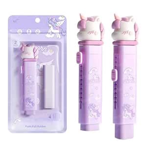 FunBlast Unicorn Cutter Shaped Eraser Set for Kids - Stationary Set ...