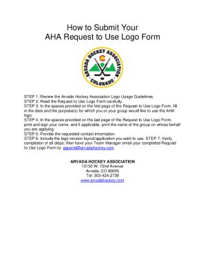 Fillable Online How to Submit Your AHA Request to Use Logo Form Fax ...